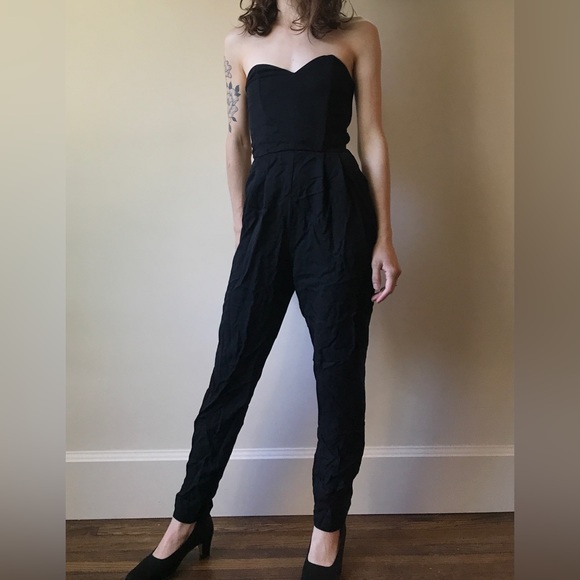 Black strapless romper - Picture 6 of 7
